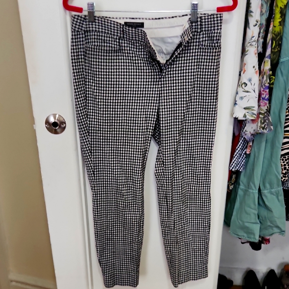 Black and White Houndstooth Pants